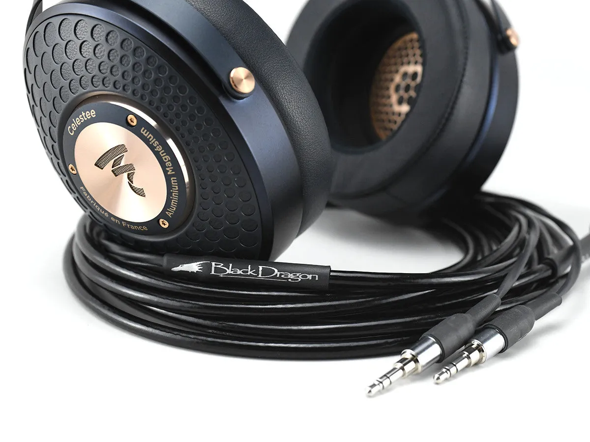 Black Dragon Premium Cable for Focal Celestee Headphones