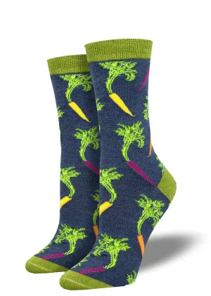 Carrot Rainbow Women's Bamboo Socks