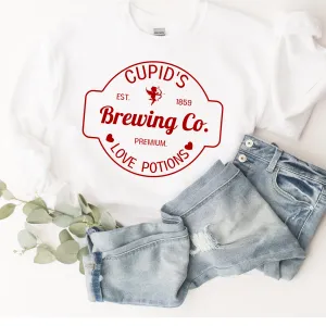 Cupid's Love Potions Women's Unisex-Size Comfort Colors® Valentine's T-Shirt or Gildan Sweatshirt