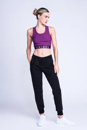 Fierce Halo Crop Top in Berry