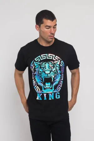 Iridescent Foil King Tiger T-Shirt