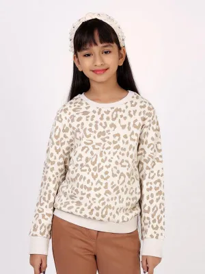 One Friday Grey Animal Print Sweatshirt